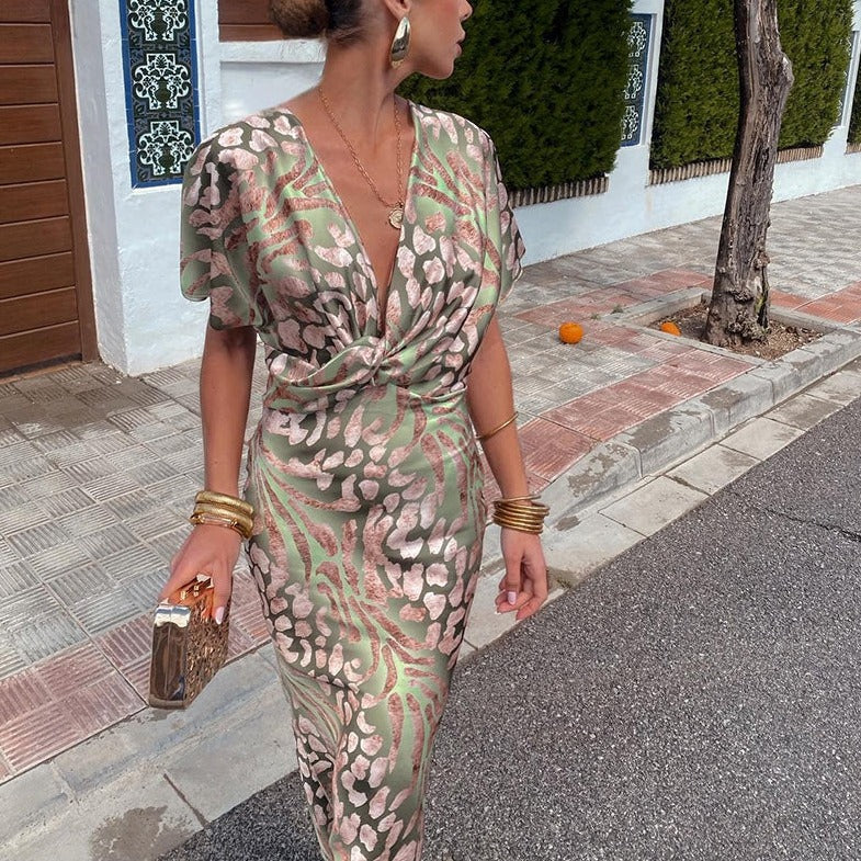 Kendall - V-Neck Long Dress