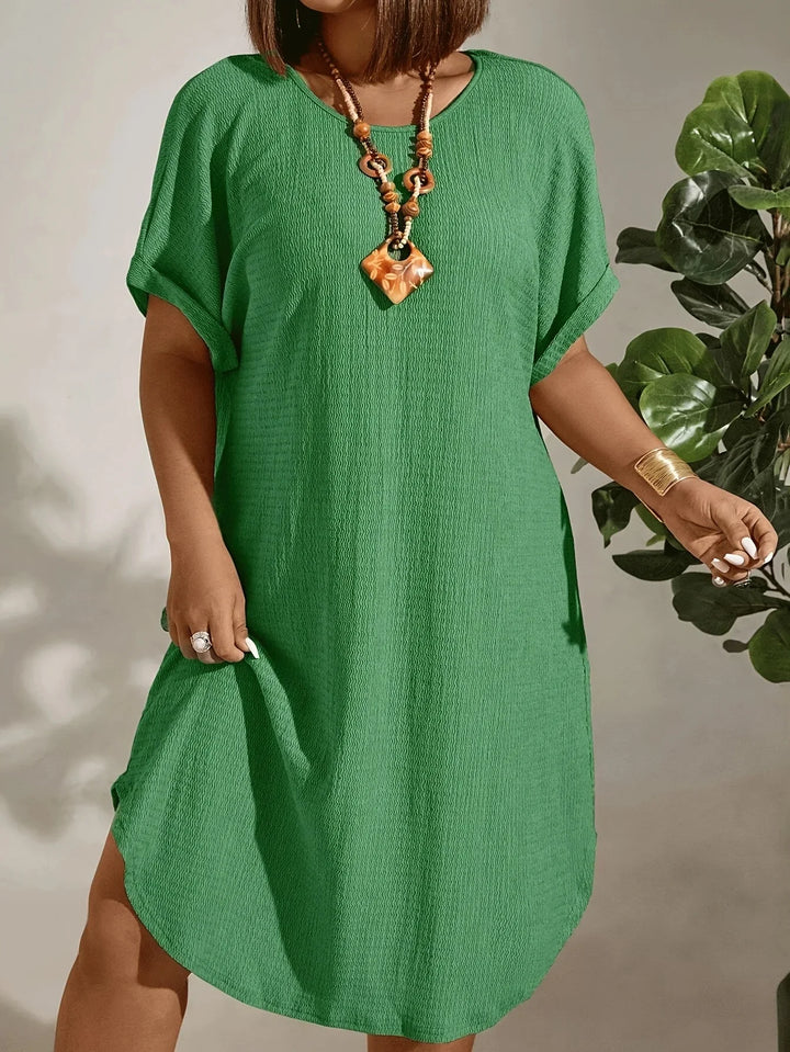 Helene - Elegant Tummy Covering Mini Dress