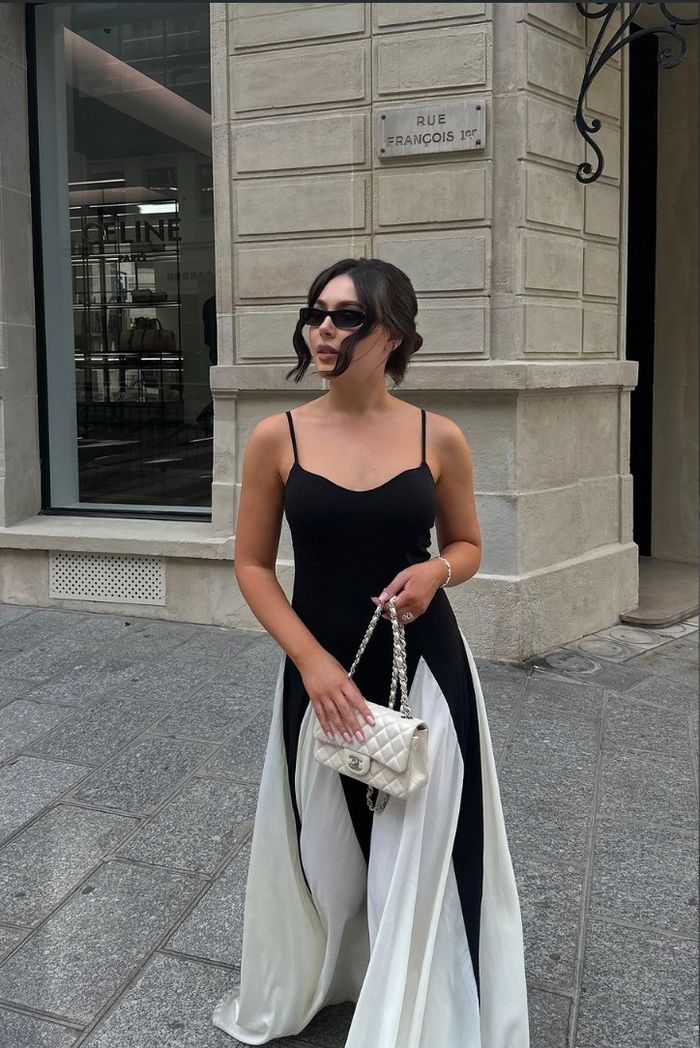 Viara - Paneled Maxi Dress