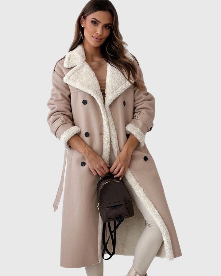 Beatrice - Borg Collar Long Coat