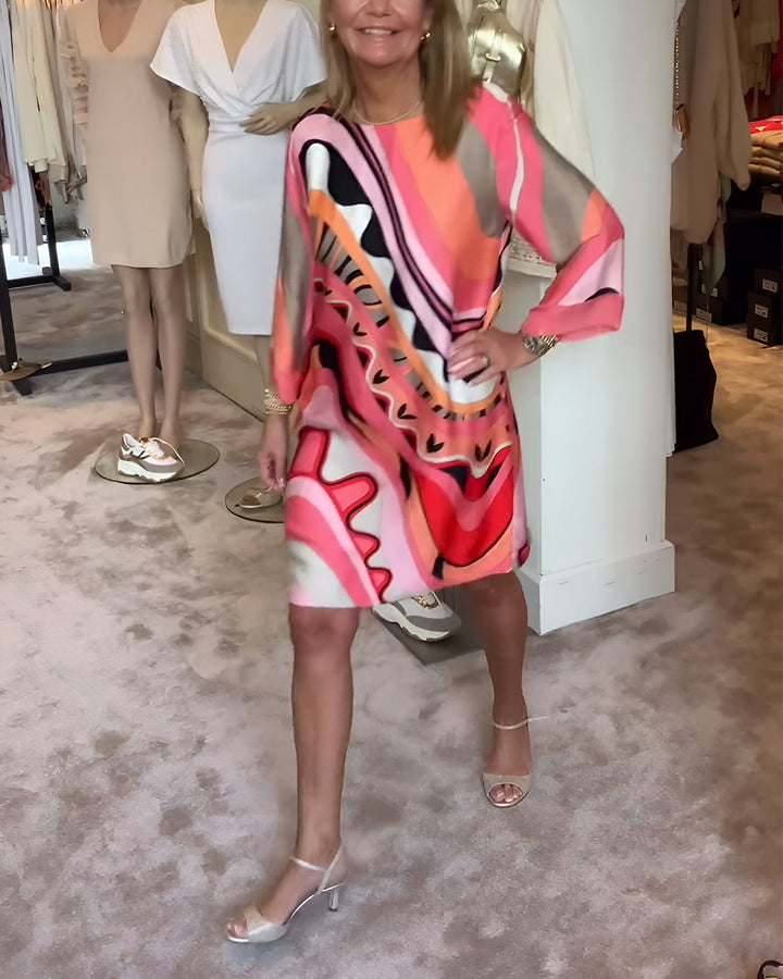 Luna - Printed Midi Dress