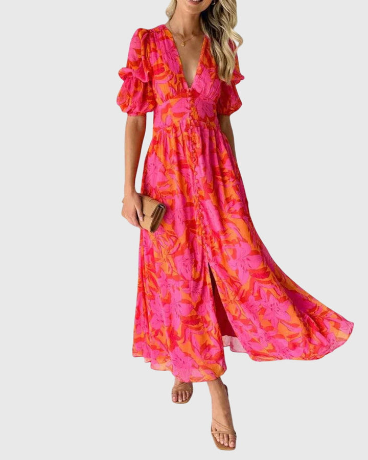 Dakota - V-Neck Floral Dress