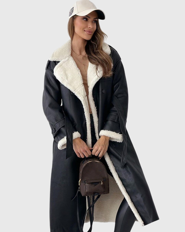 Beatrice - Borg Collar Long Coat