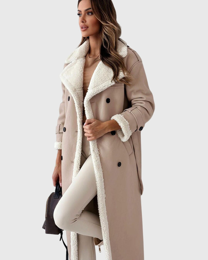 Beatrice - Borg Collar Long Coat