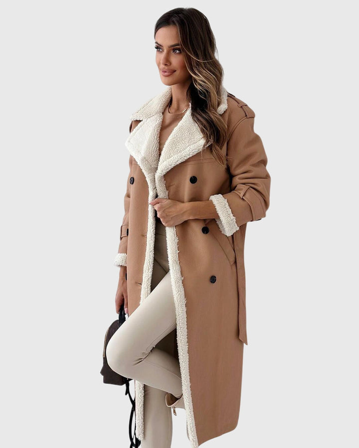 Beatrice - Borg Collar Long Coat