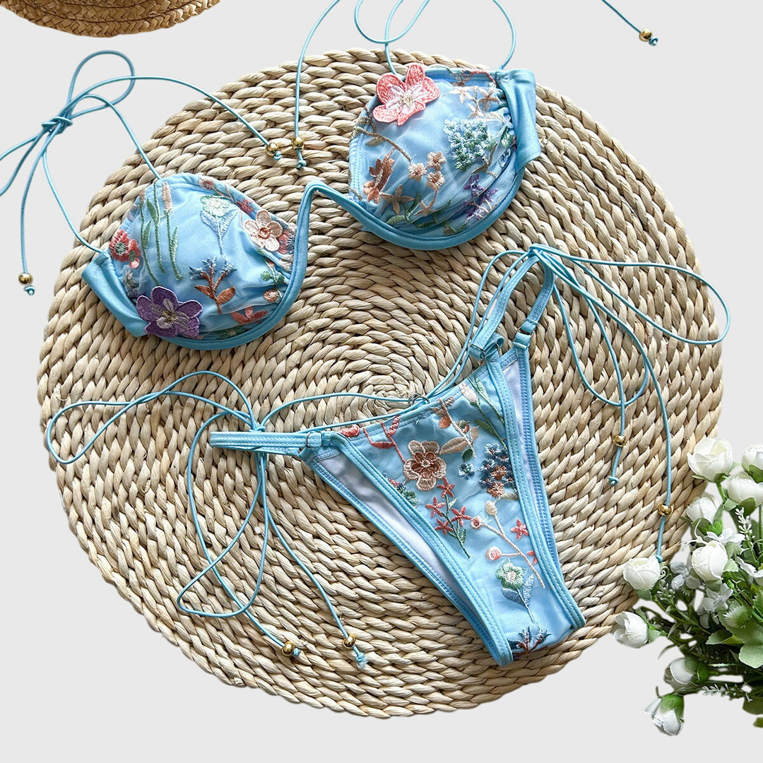 Aster | Delicate Embroidered Bikini
