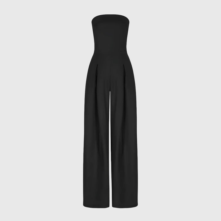 Alicia - Wide Leg Strapless Jumpsuit