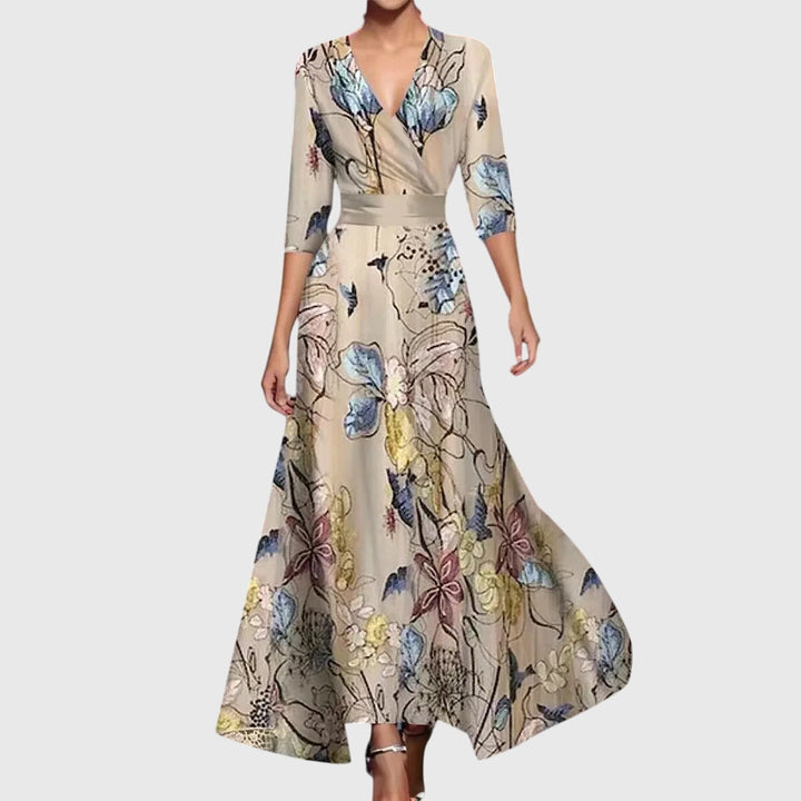 Caroline | Elegant Summer Floral Dress