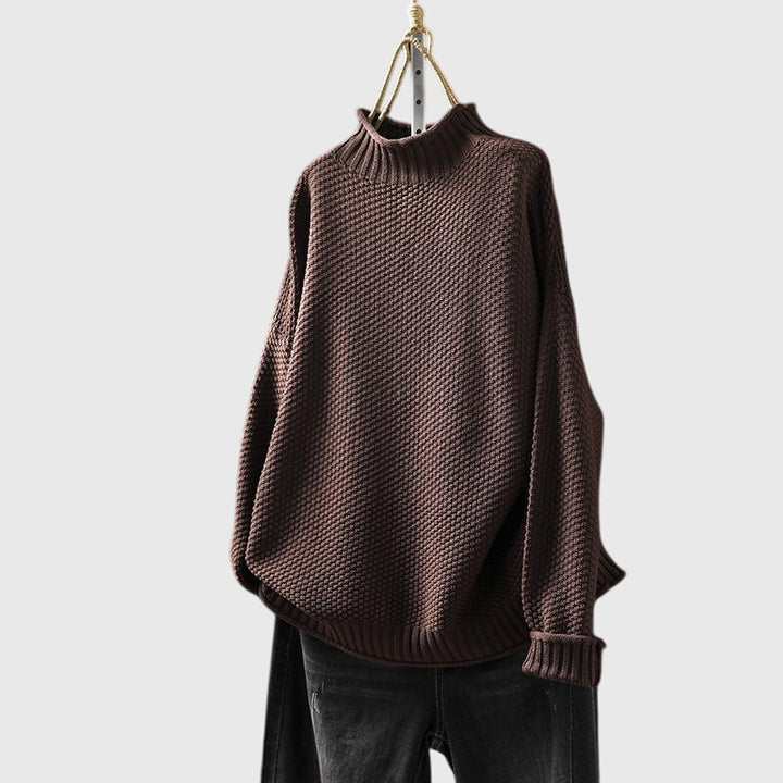Amelia | Funnel Neck Knitted Jumper