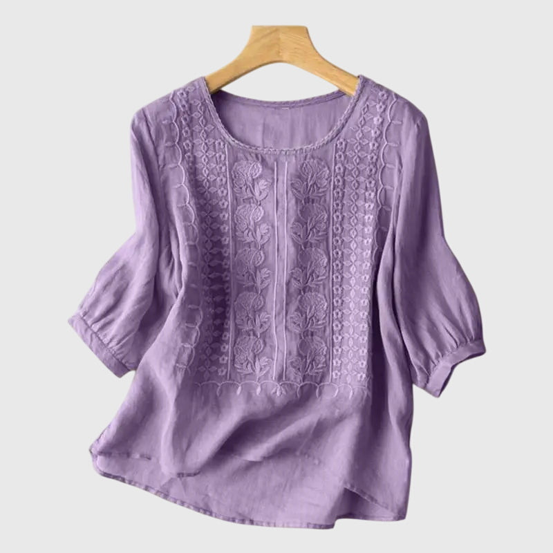 Alora - Classic Floral Blouse