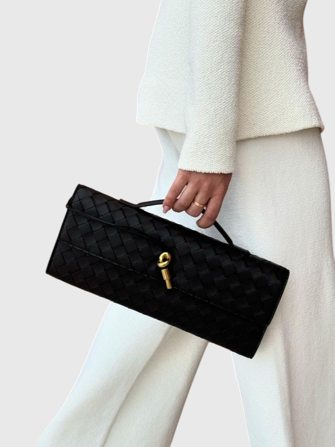 Camila | Luxe Slim Woven Clutch