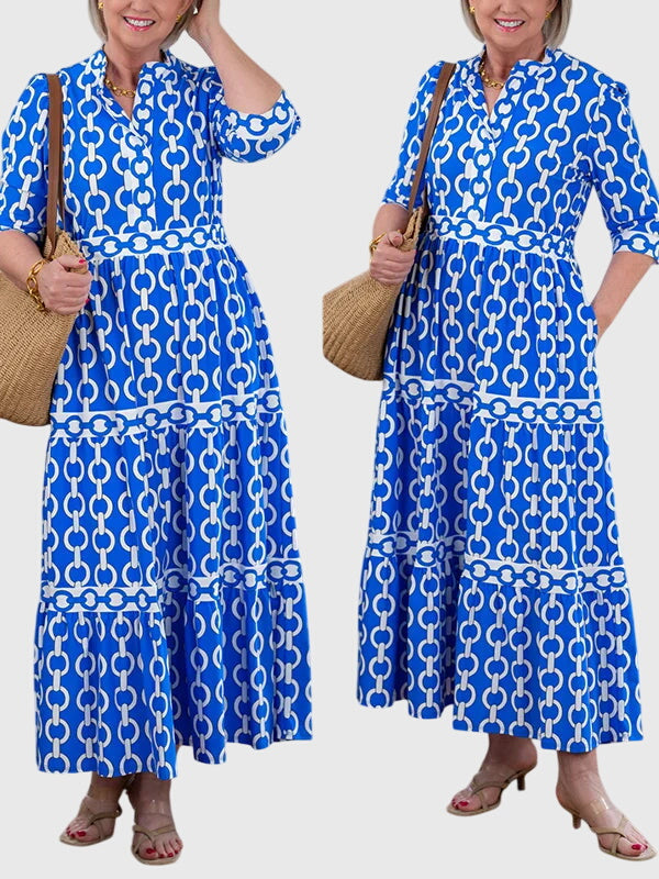Barbara - Chain Print Dress
