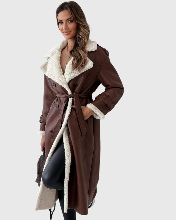 Beatrice - Borg Collar Long Coat