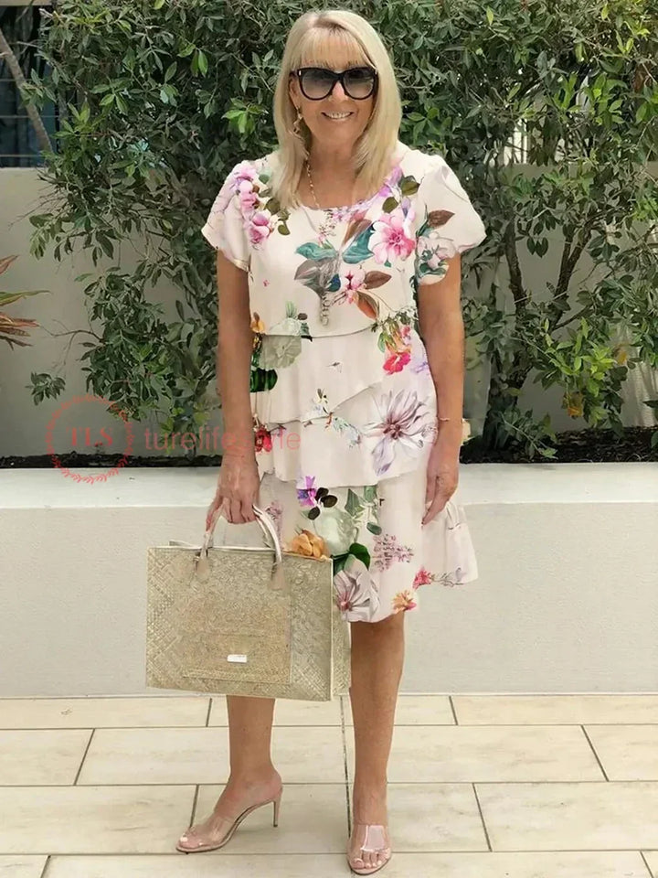 Lola - Ruffled Floral Dress