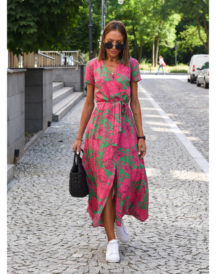 Sofia - Summer dress with floral pattern