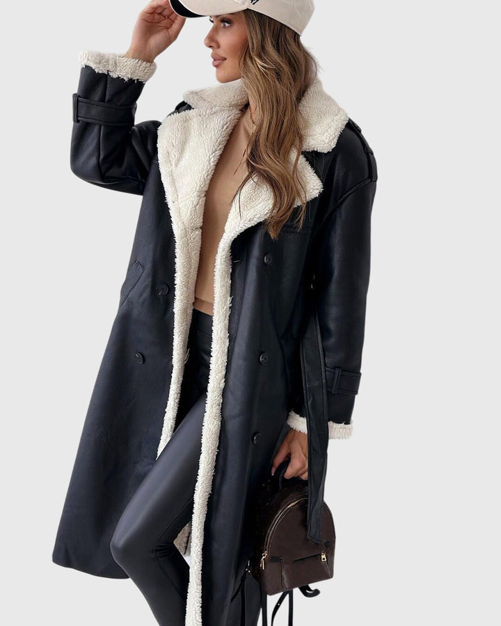 Beatrice - Borg Collar Long Coat