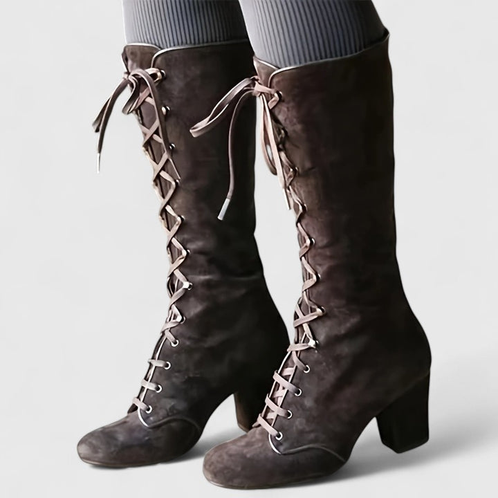 Marion | Velvet Elegance High Boots