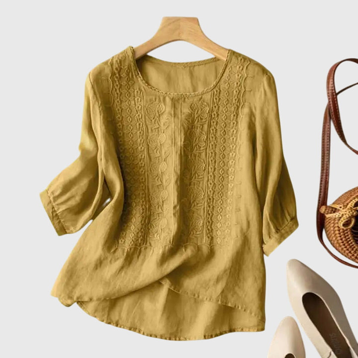 Alora - Classic Floral Blouse