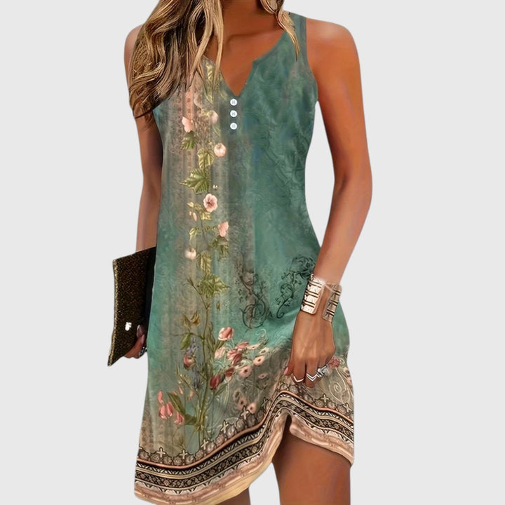 Mila - Ladies Sleeveless Comfortable Mini Dress