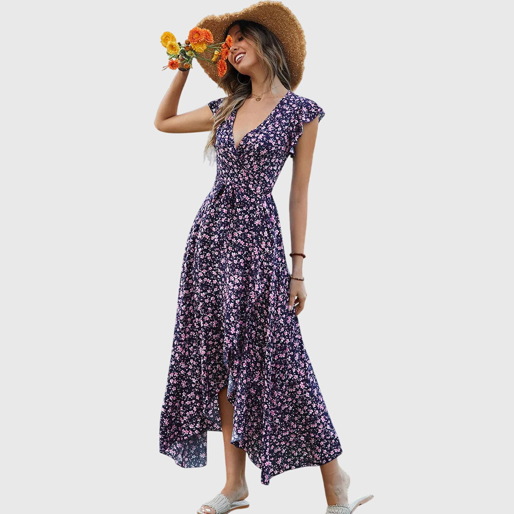 Adele - Sleeveless Floral Dress