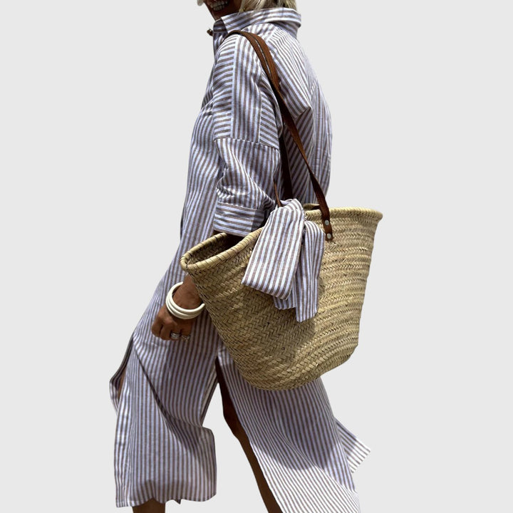 Annamay - Elegant striped shirt dress